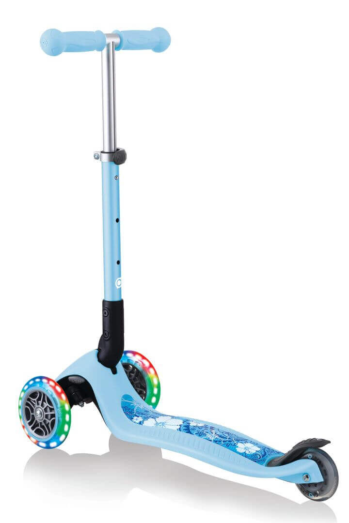 GLOBBER JUNIOR foldable fantasy lights - pastel blátt + Auka stöng 2 ára - 9 ára +