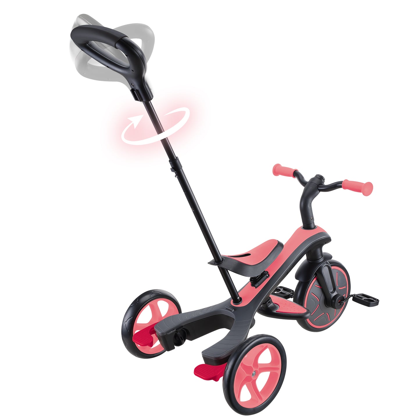 Þríhjól Trike 4in1 - Kóralbleikt
