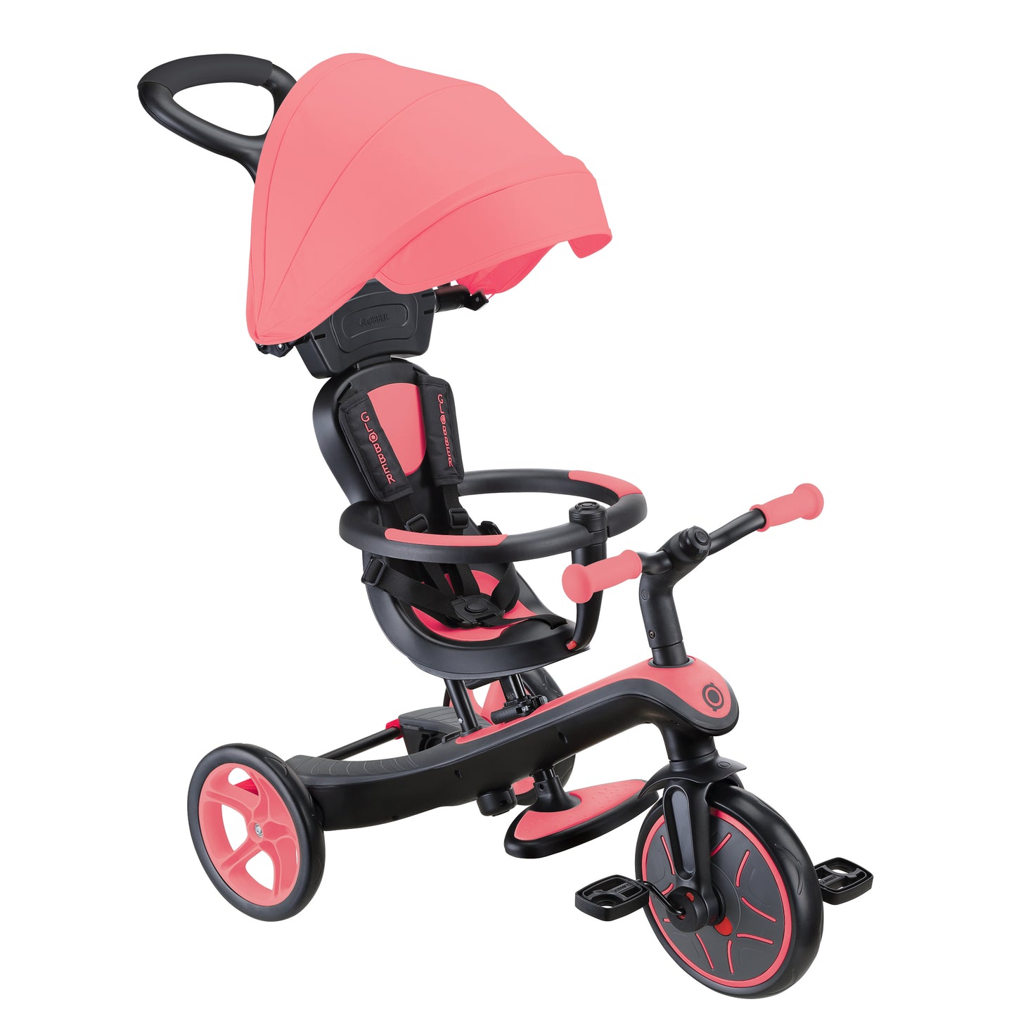 Þríhjól Trike 4in1 - Kóralbleikt