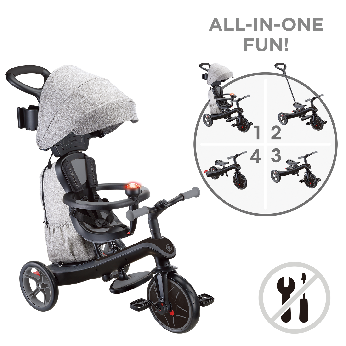 Trike 4in1 Delux play svart