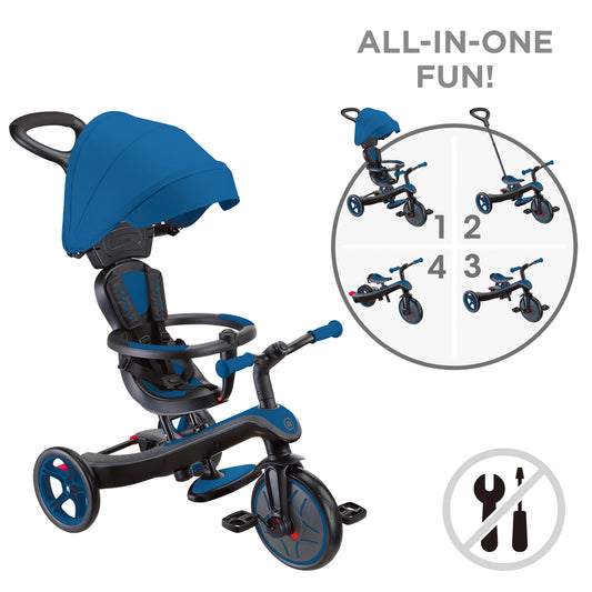 Þríhjól Trike 4in1 - Kóngablátt