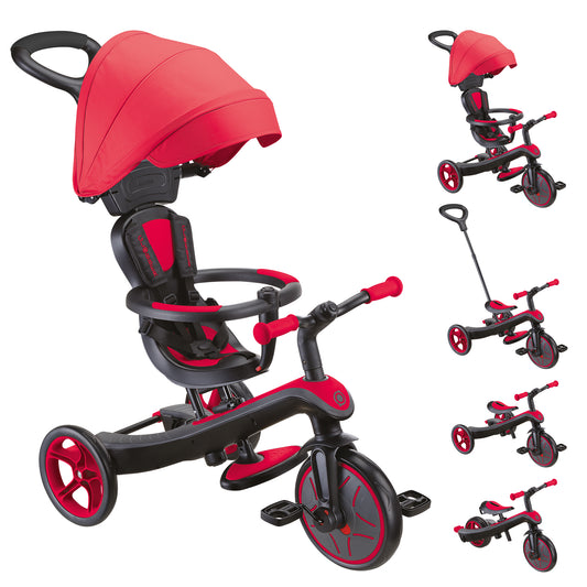 Þríhjól Trike 4in1 - Rautt