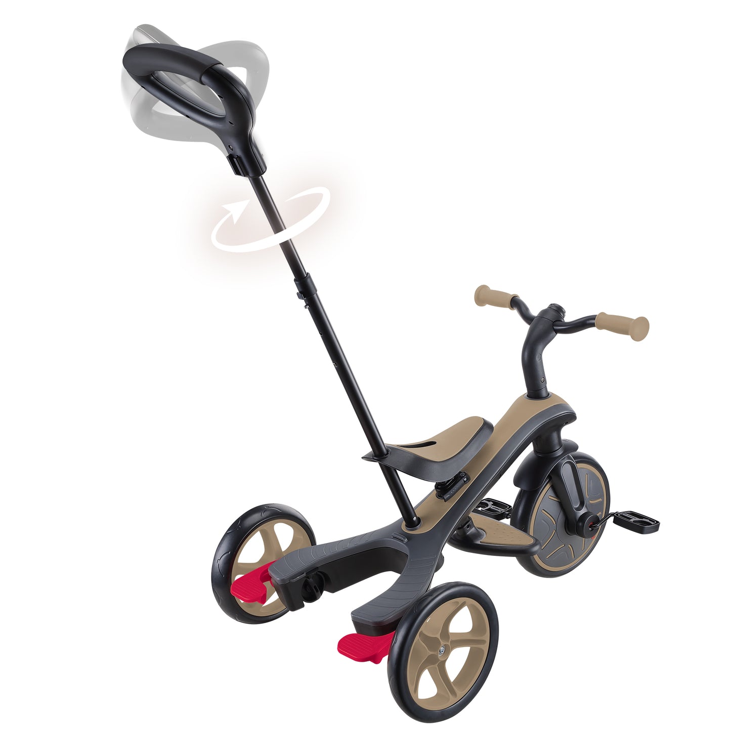 Þríhjól Trike 4in1 - Ljósbrúnn